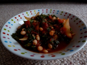 Kale and beans
